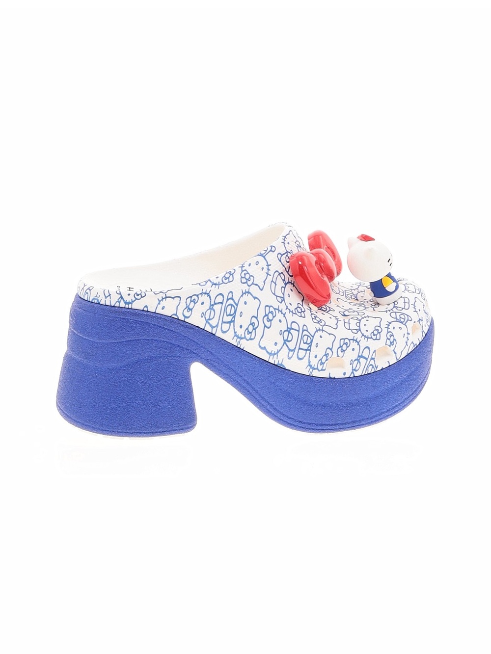 Hello Kitty x crocs Blue & White Kids Platform Clog 50th Anniversary jibbitz